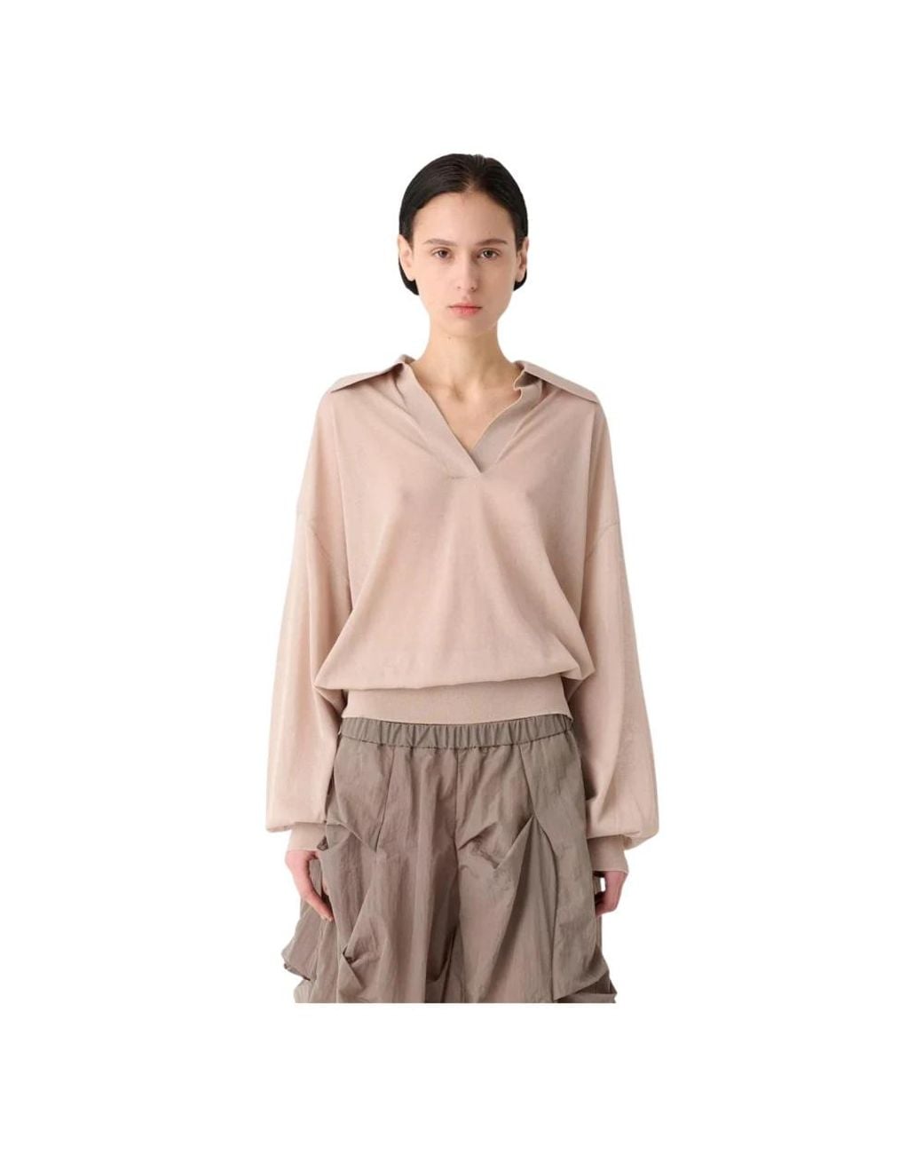 MEIMEIJ Pink V-Neck Knitwear