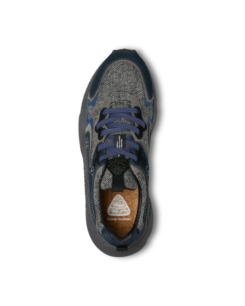 Flower Mountain Black Sneakers for men