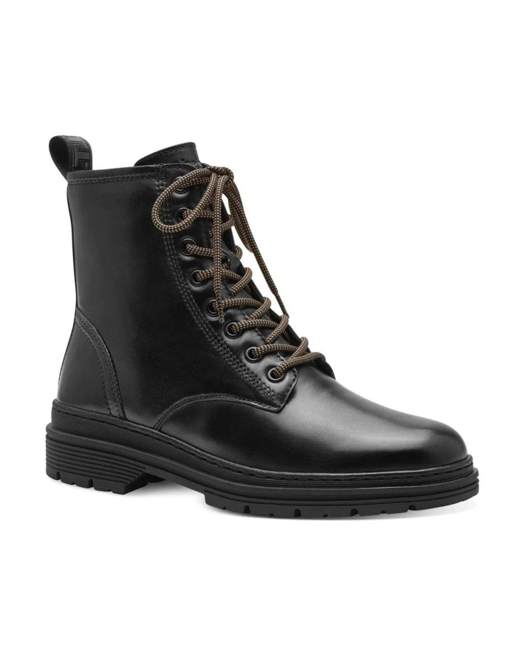 Tamaris Black Lace-Up Boots