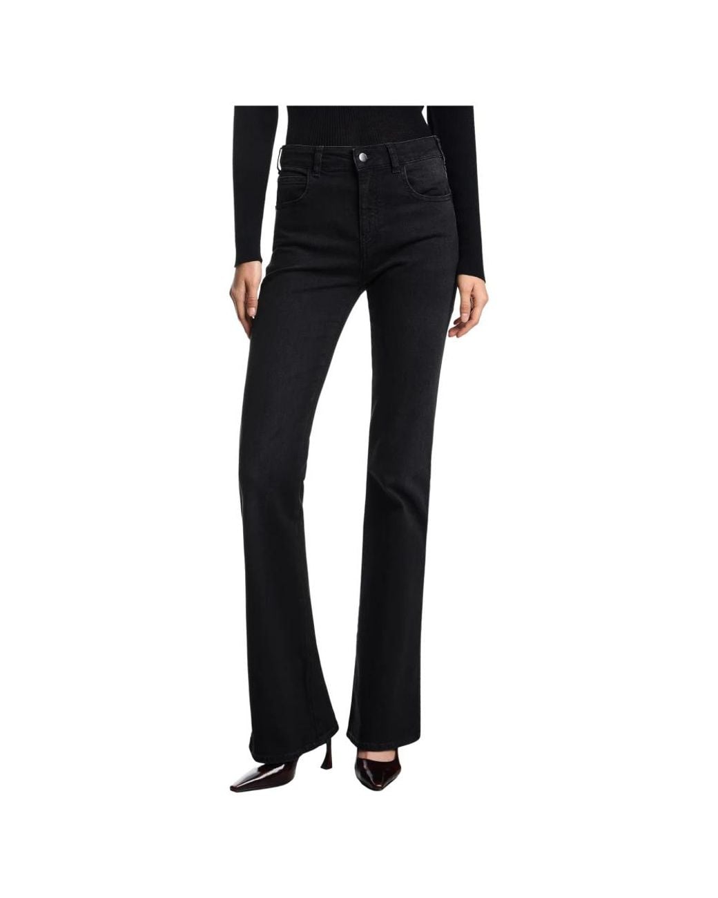 Emporio Armani Black Boot-Cut Jeans