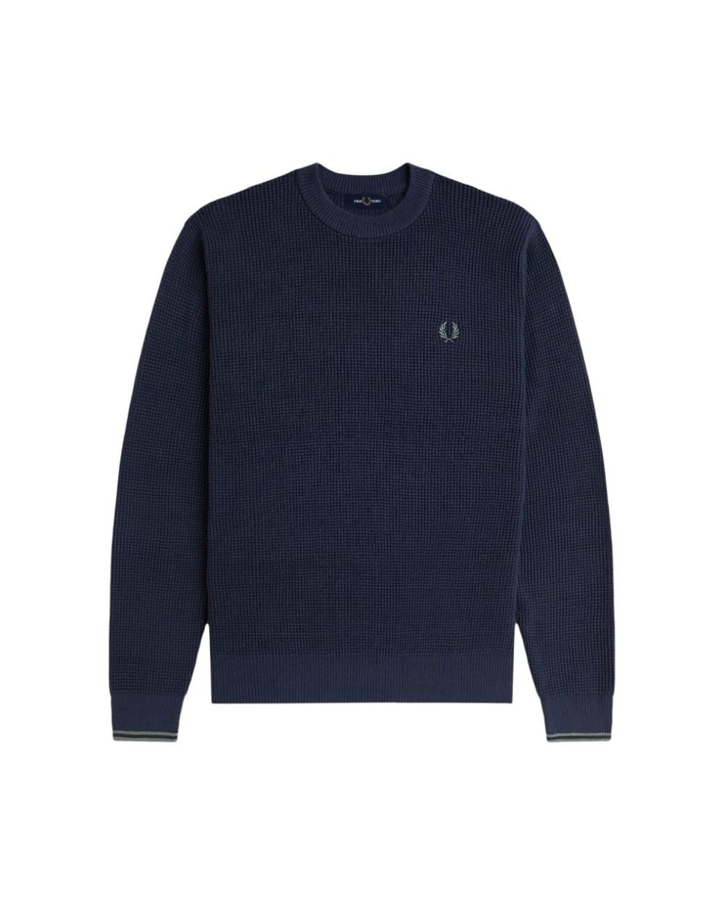 Fred Perry Blue Round-Neck Knitwear for men