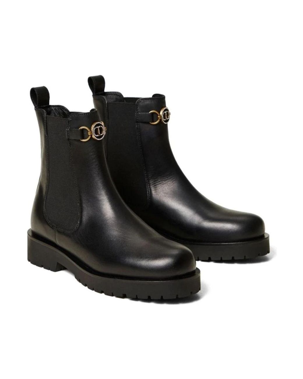 Twinset Black Chelsea Boots