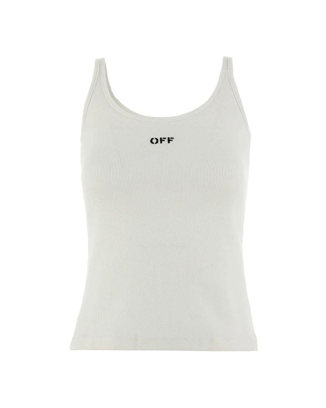 Off-White c/o Virgil Abloh White Sleeveless Tops