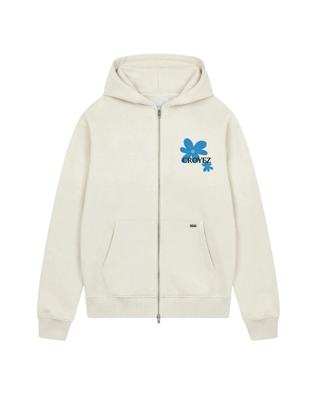 Croyez White Zip-Throughs for men
