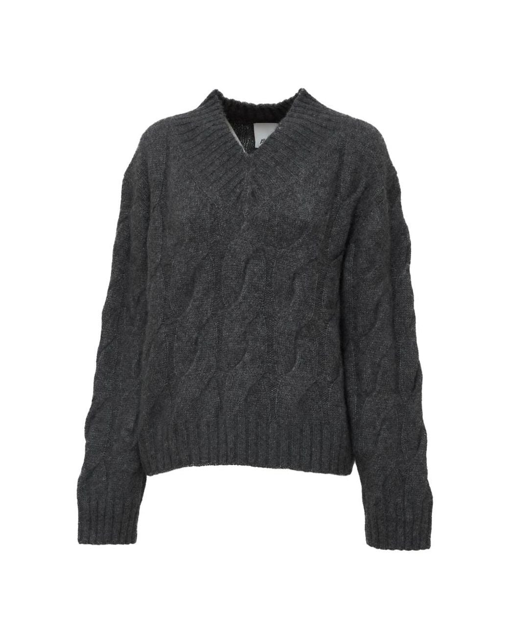 Allude Black V-Neck Knitwear