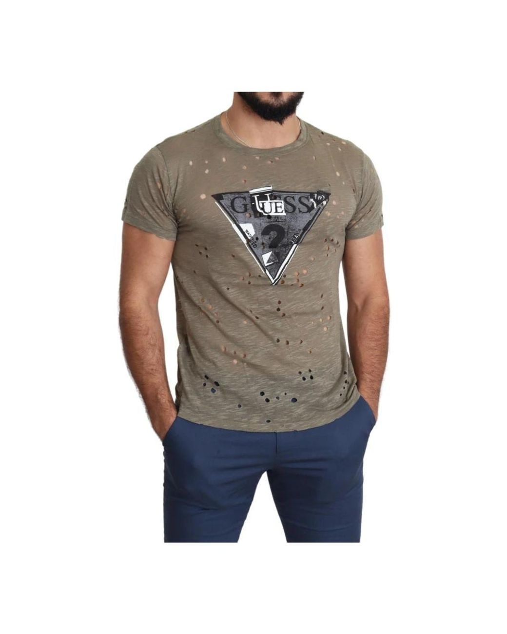 Guess Gray T-Shirts for men