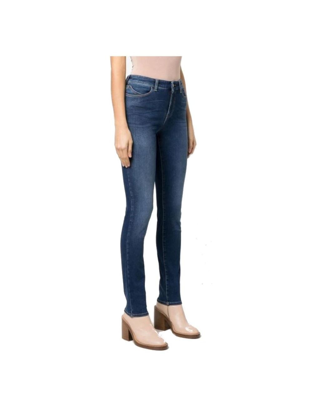 Emporio Armani Blue Skinny Fit Jeans