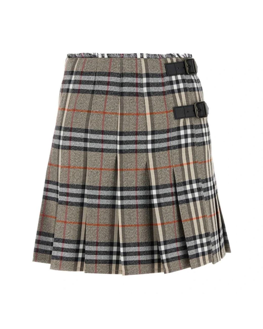 Burberry Gray Short Skirts