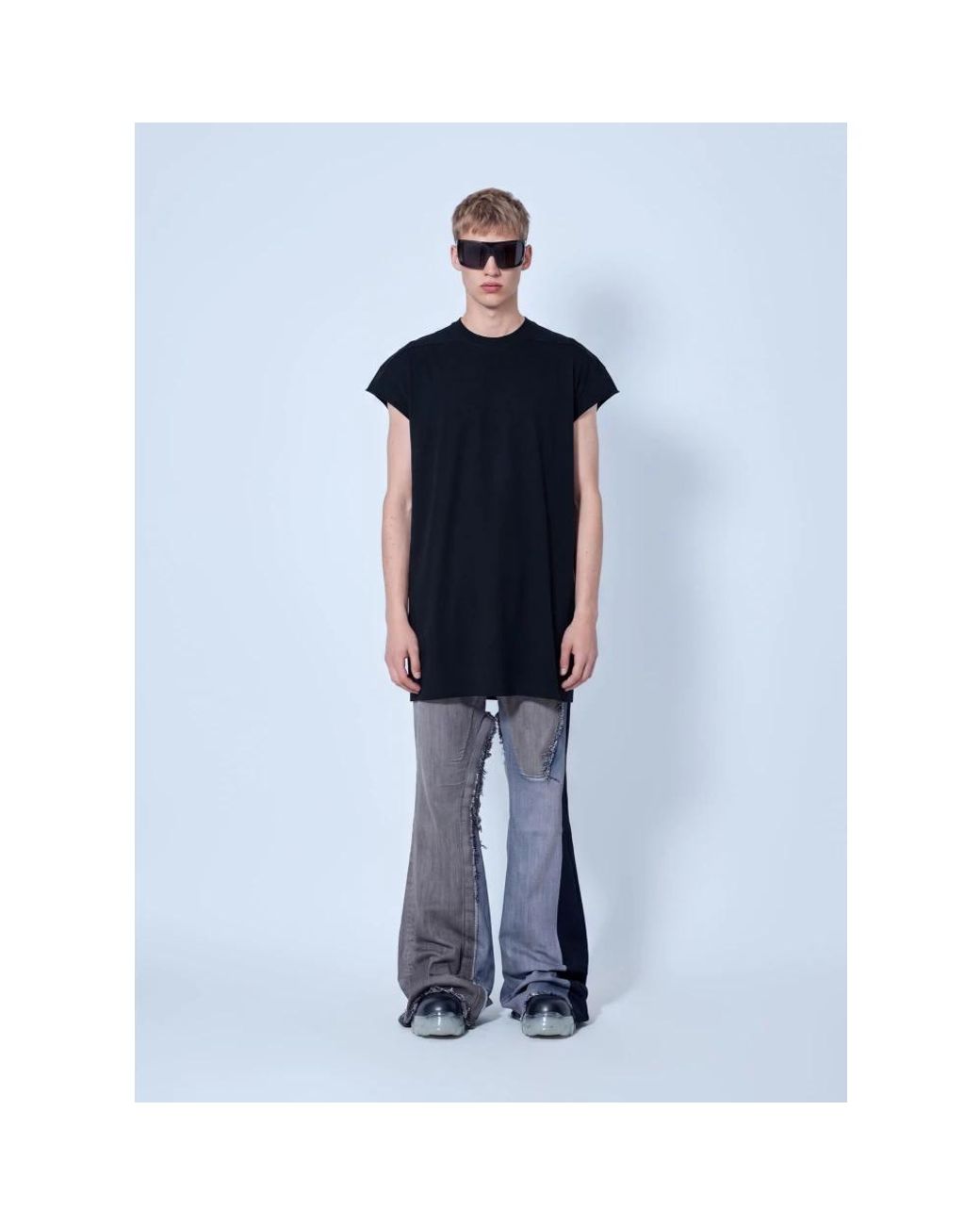Rick Owens Blue Wide Jeans for men