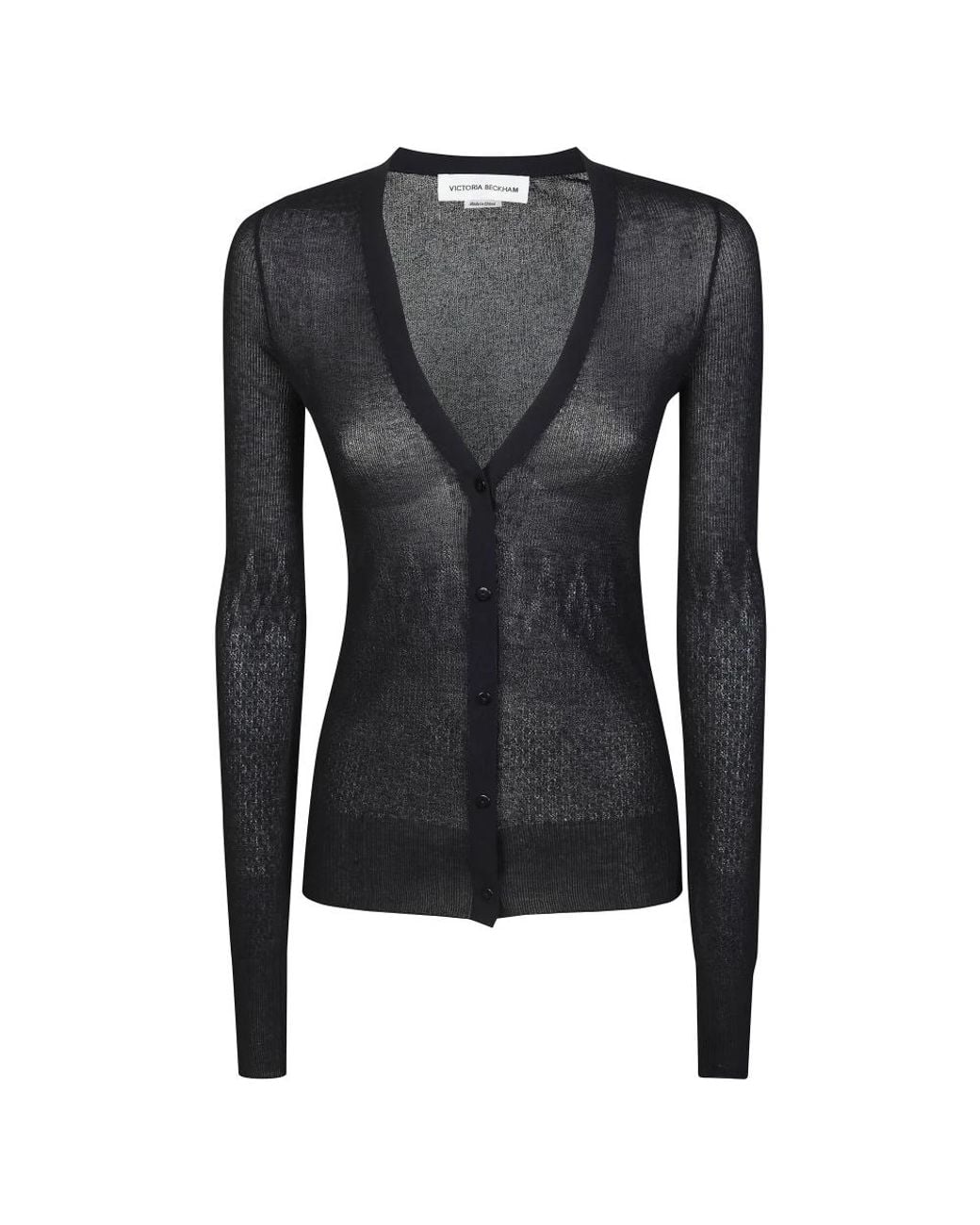 Cardigans Victoria Beckham de color Black