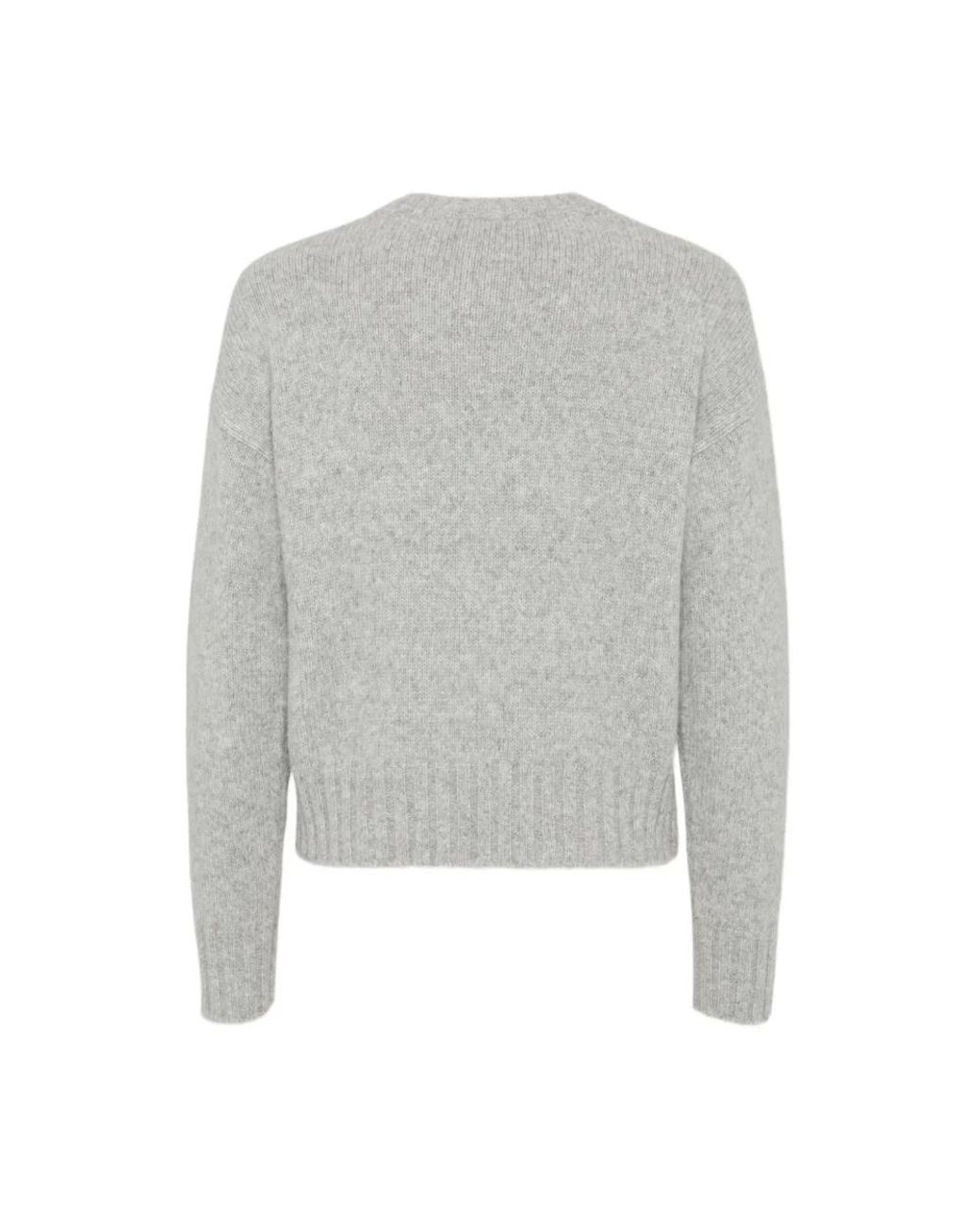 DSquared² Gray Round-Neck Knitwear for men