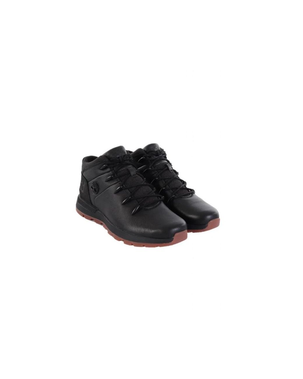 Timberland Black Lace-Up Boots for men