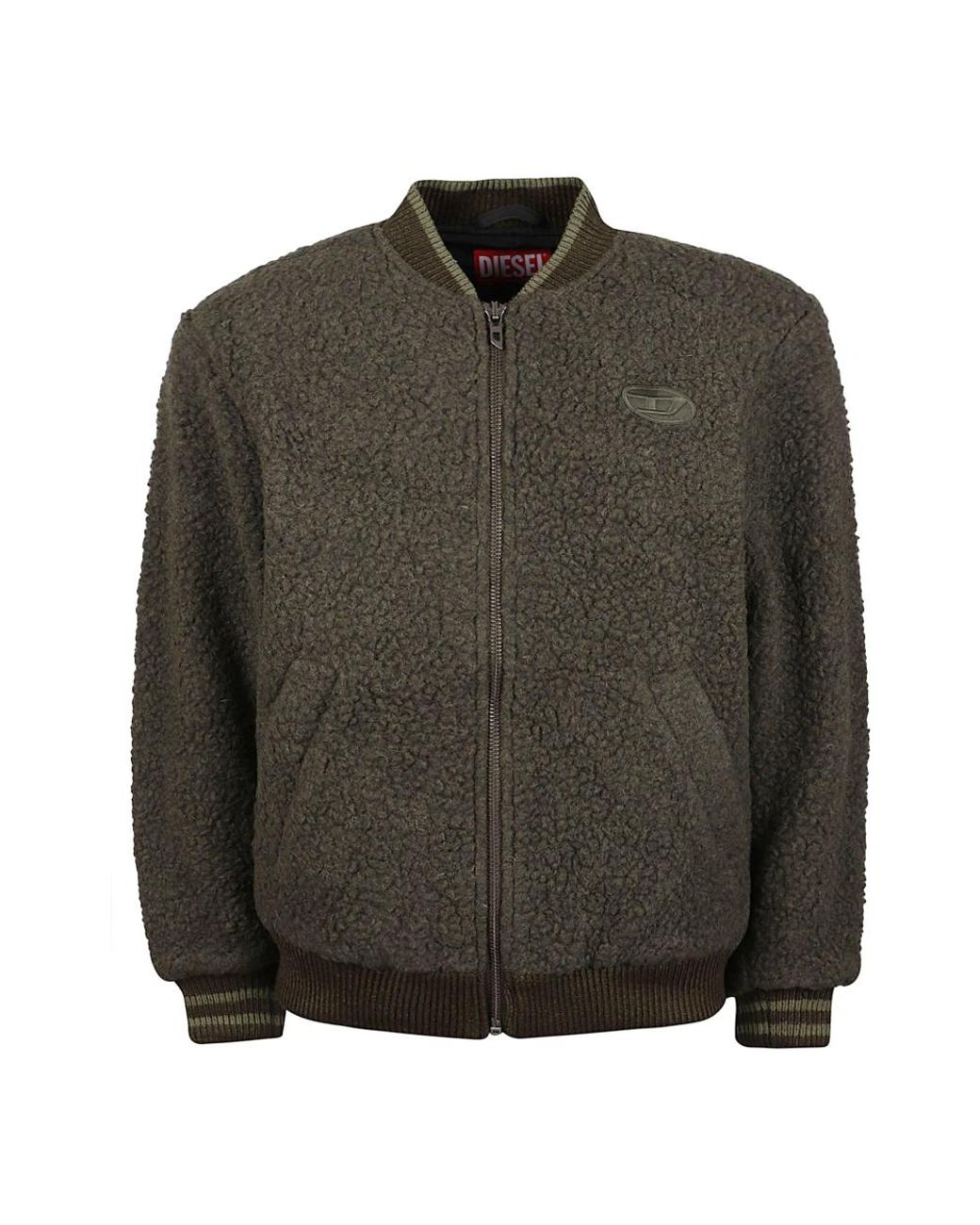 DIESEL Green Bomber Jackets for men