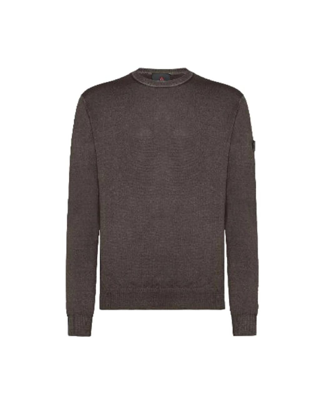 Peuterey Brauner crew-neck pullover in Brown für Herren