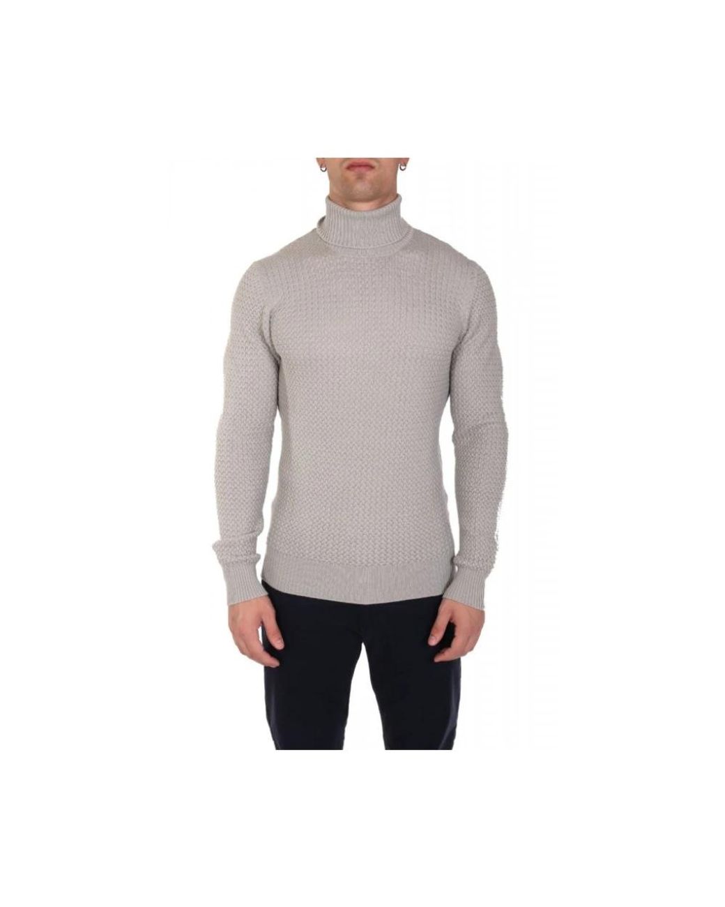 Gran Sasso Gray Turtlenecks for men