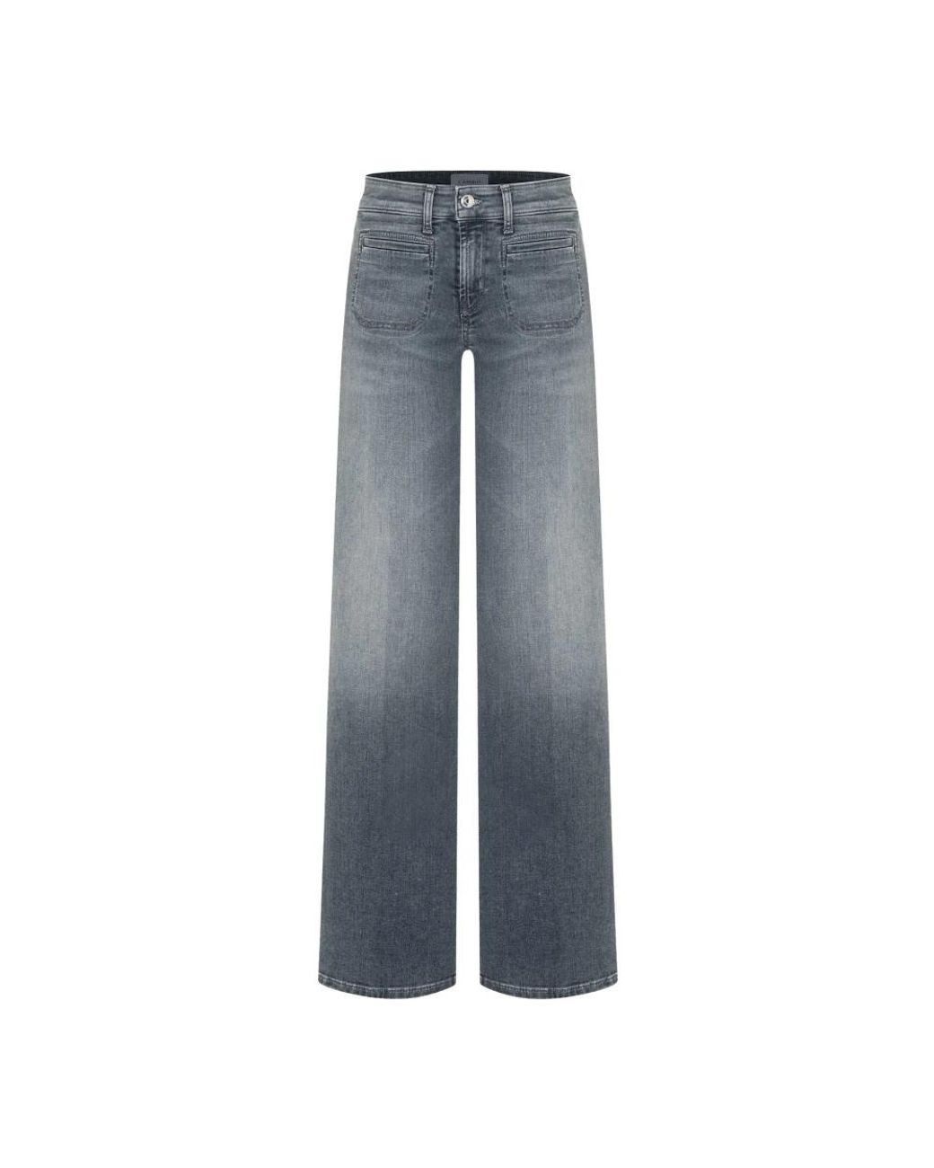 Cambio Jeans ,Grijs ,Katoen Tess Jeans in het Blue