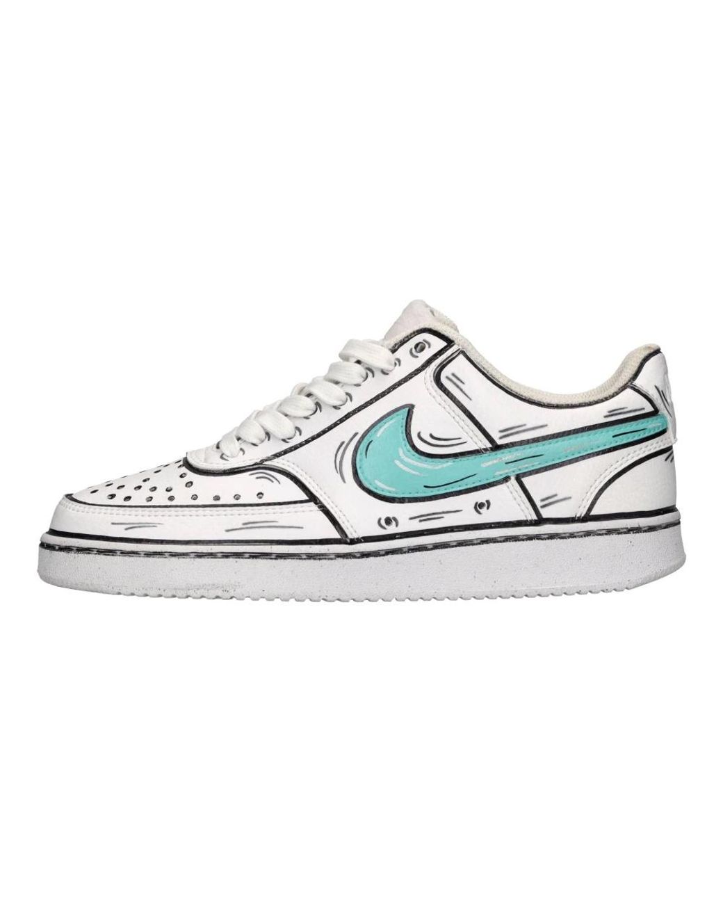 Seddy's Schoenen ,Wit ,Nike Sneakers Wit in het Blue