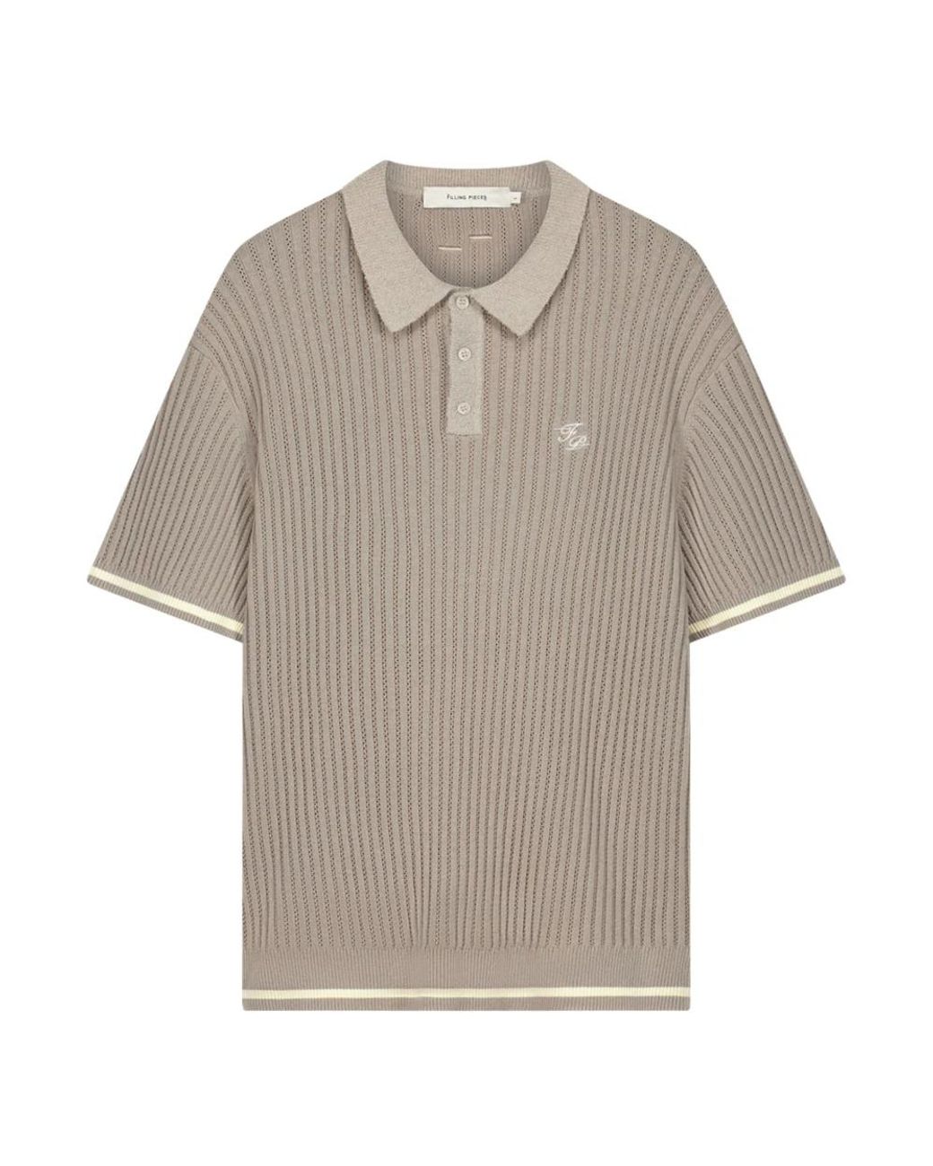Filling Pieces Gray Round-Neck Knitwear for men