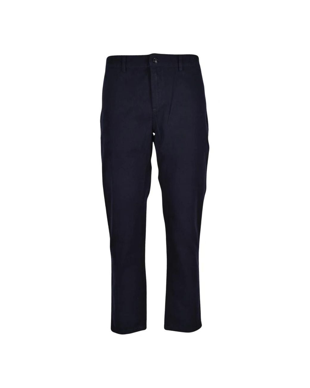 Department 5 Blue Straight Trousers for men