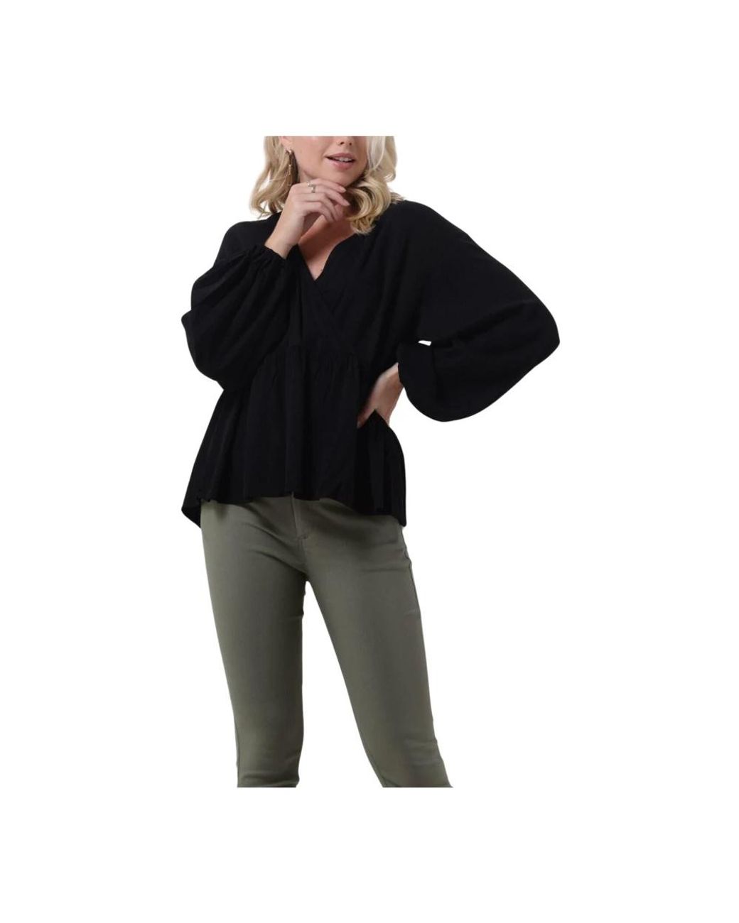 Minimum Overhemden ,Zwart ,Zwarte Lilasa Blouse in het Black