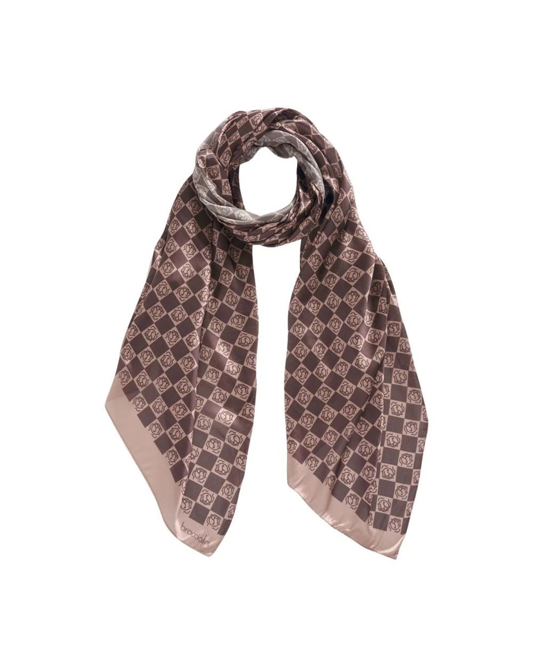 Braccialini Brown Silk Scarves