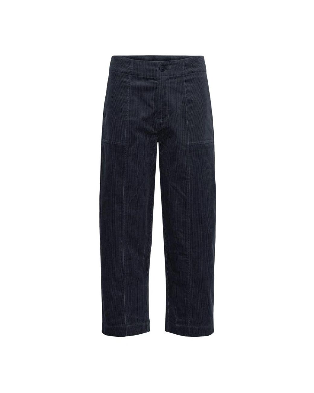 Part Two Blue Straight Trousers