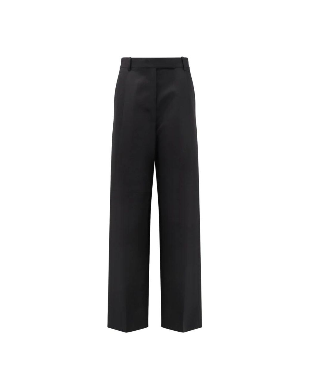 Tom Ford Wijde Wollen Broek in het Black