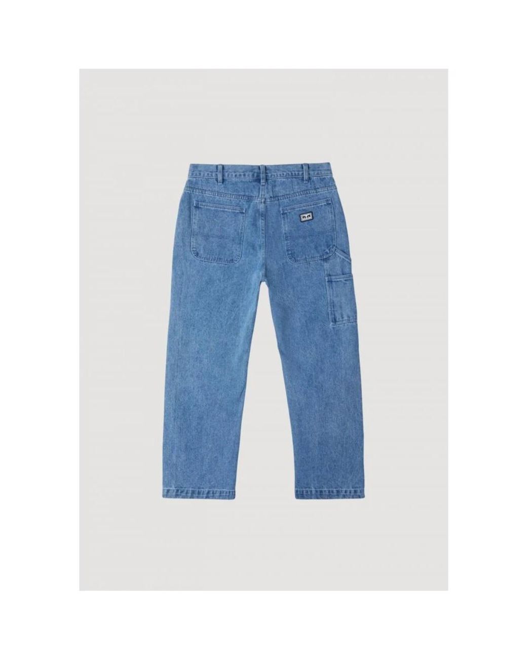 Obey Blue Straight Fit Jeans for men