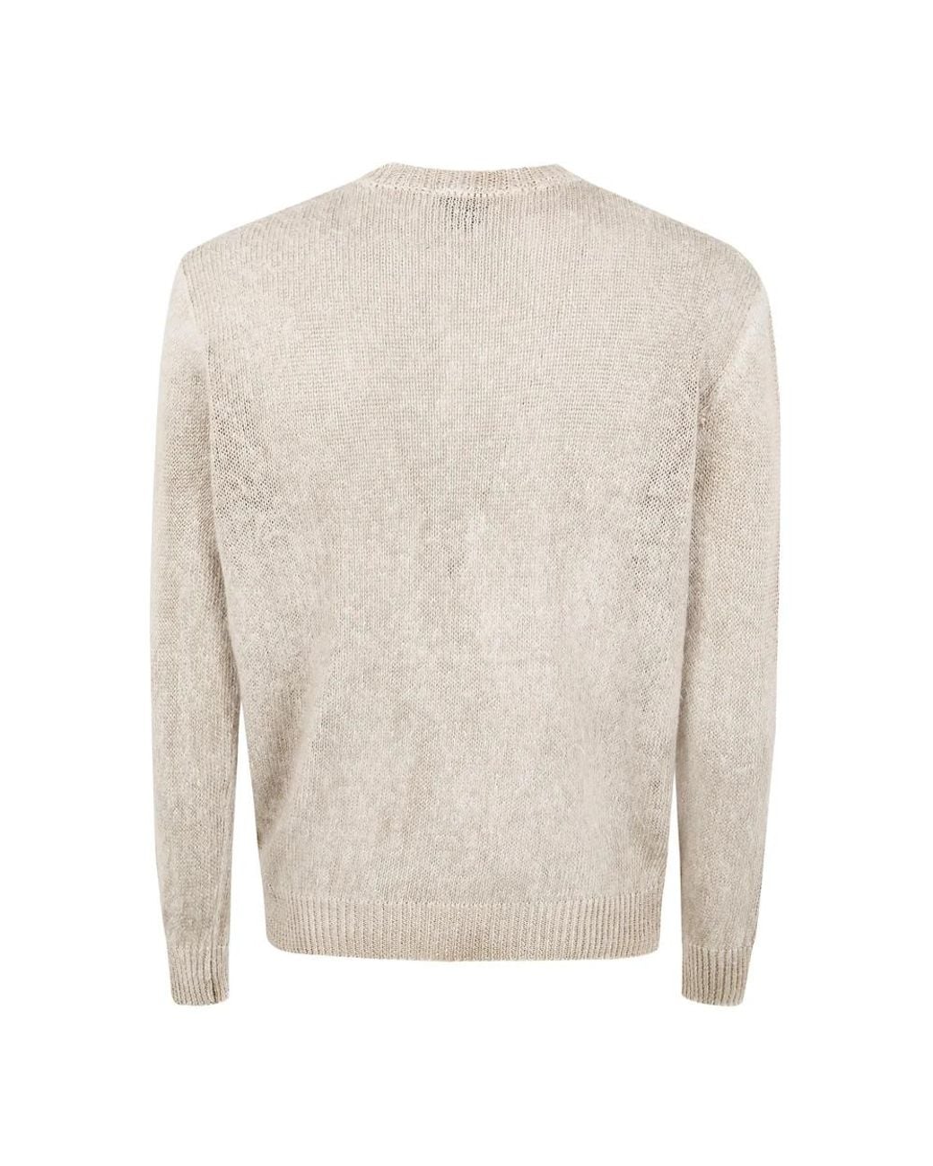Avant Toi White Round-Neck Knitwear for men