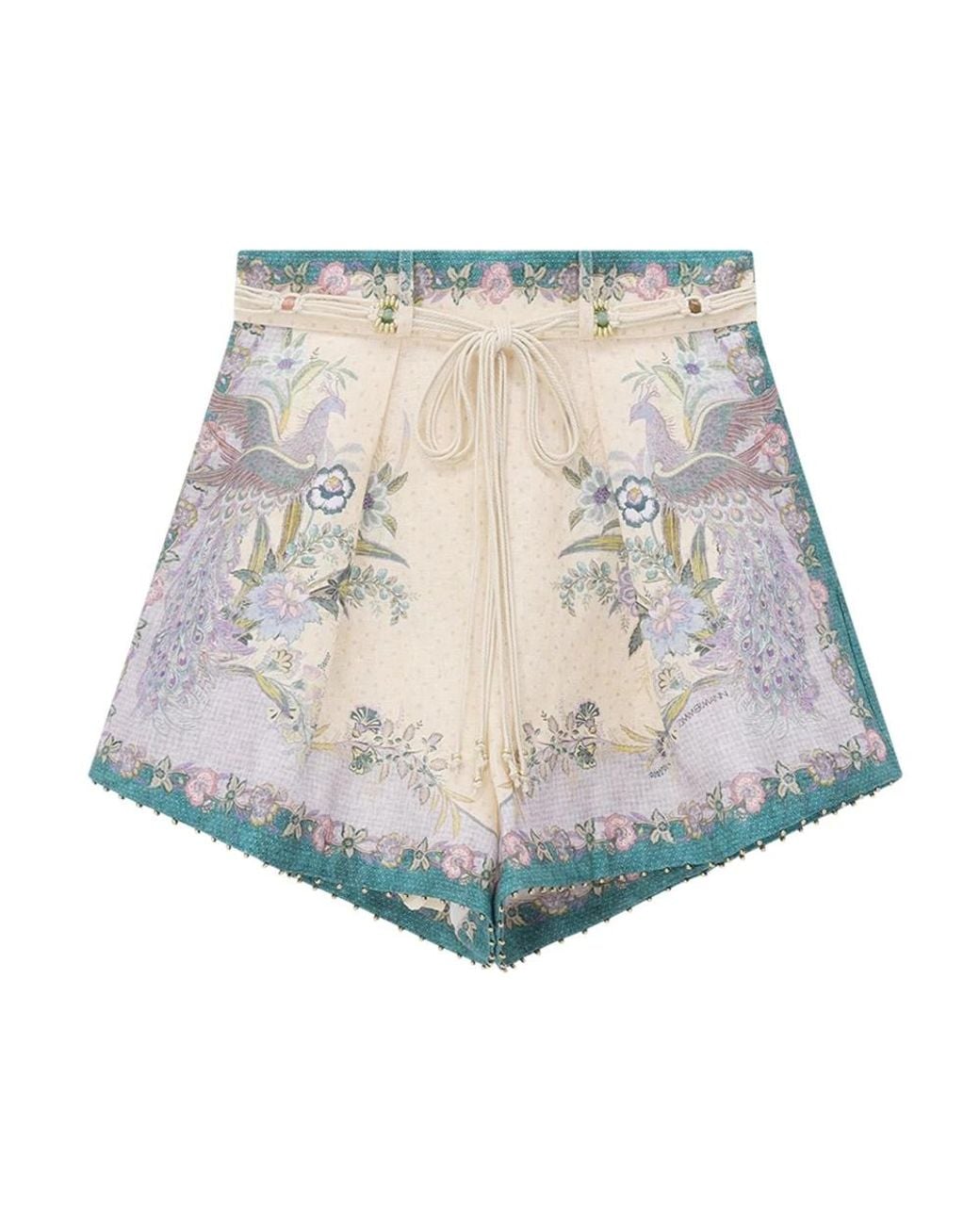Zimmermann Multicolor Short Shorts