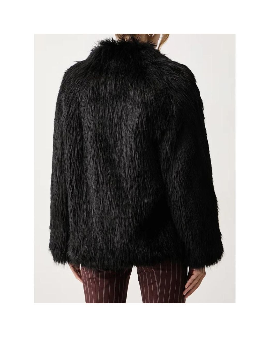 Patrizia Pepe Black Faux Fur & Shearling Jackets
