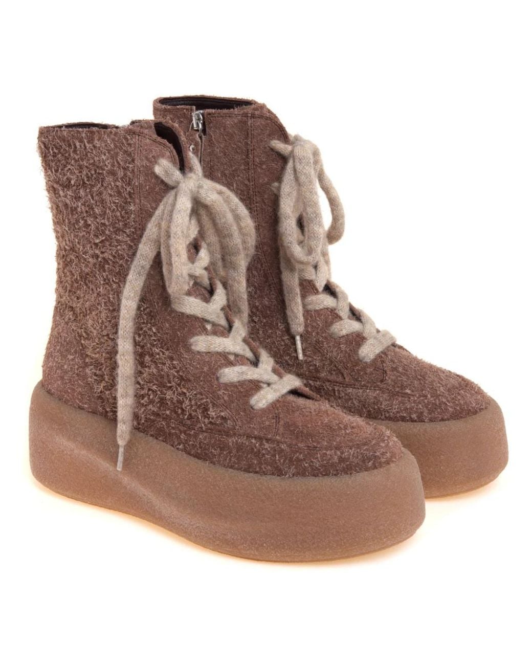 Vic Matié Brown Lace-Up Boots