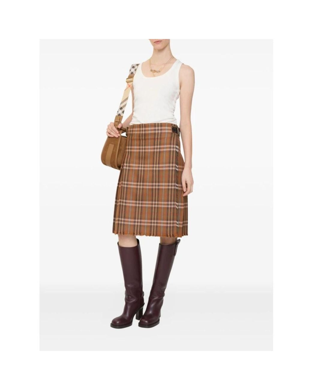 Burberry Brown Midi Skirts