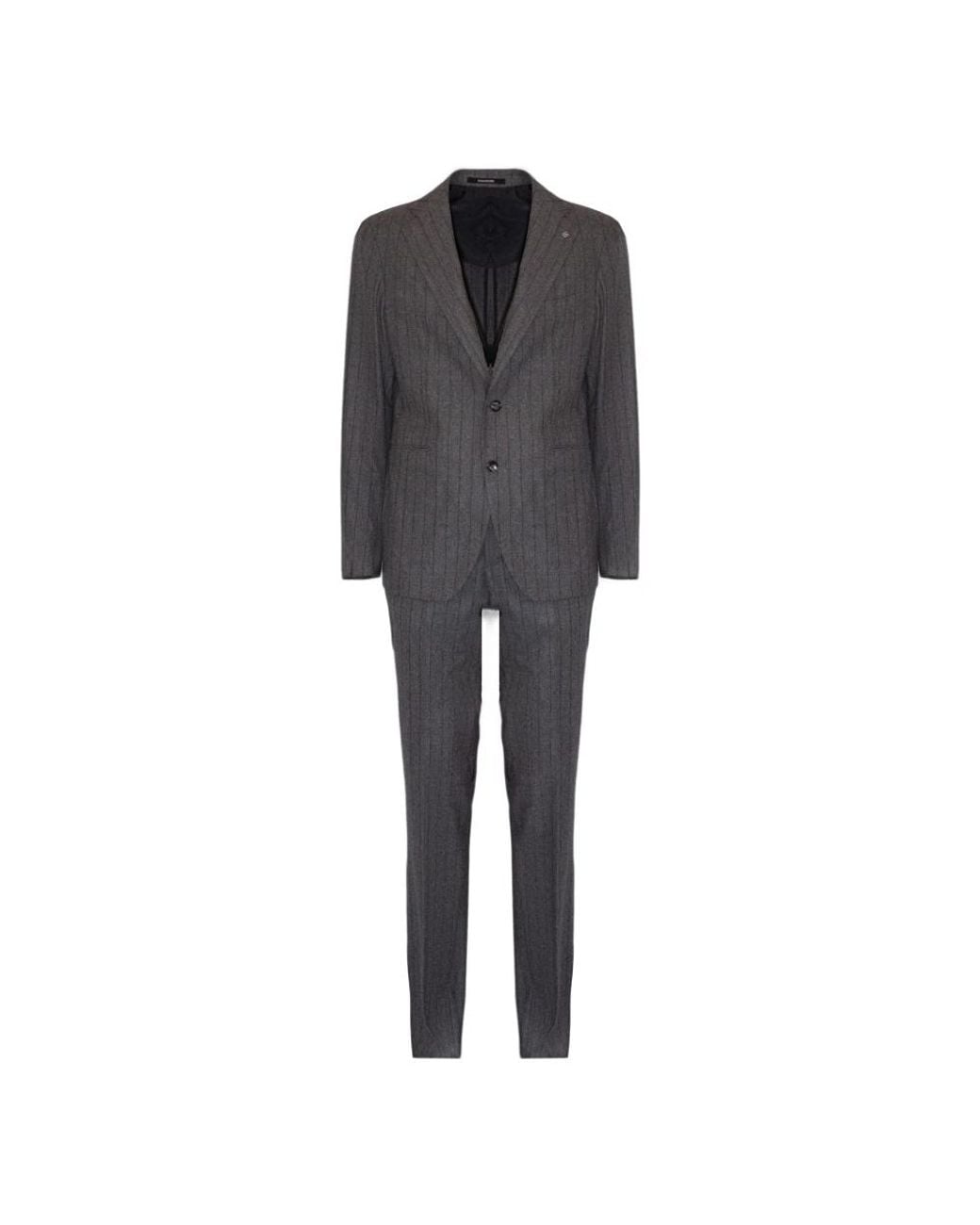 Tagliatore Black Single Breasted Suits for men
