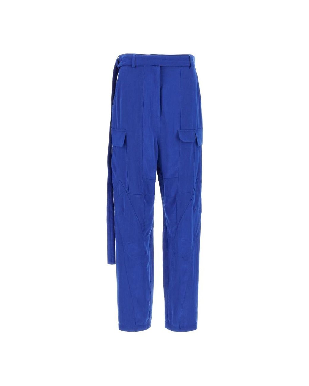 Ferragamo Blue Straight Trousers