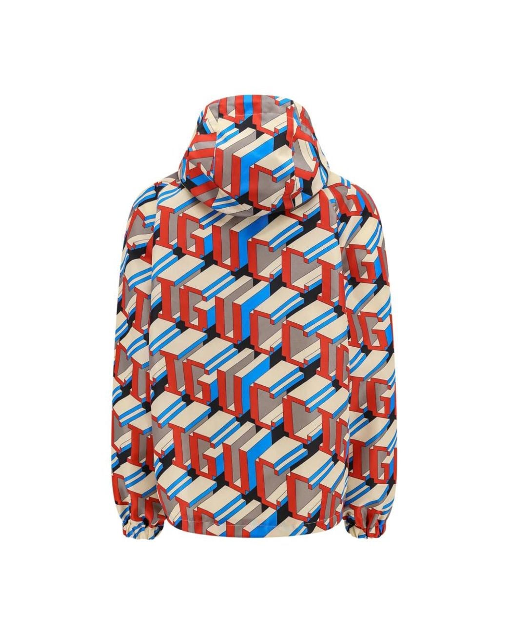 Gucci Natural Pixel Print Nylon Jacket for men