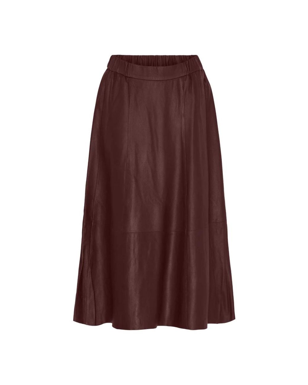 Btfcph Brown Midi-Lederrock