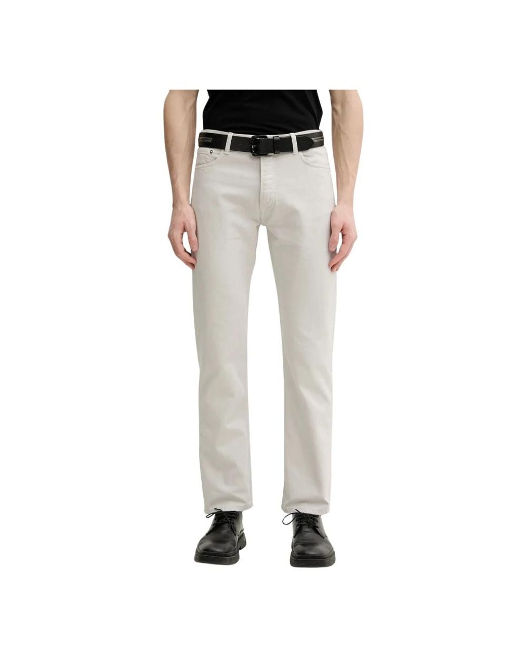 Straight Jeans Samsøe & Samsøe de hombre de color Black