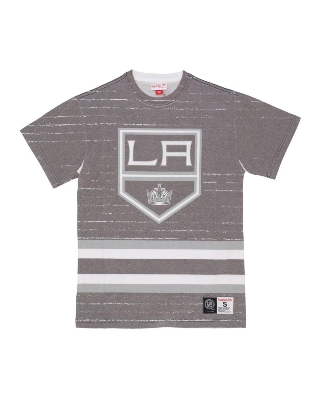 Mitchell & Ness Tops ,Veelkleurig ,Katoen Nhl Jumbotron 3.0 Tee Los Angeles in het Gray voor heren
