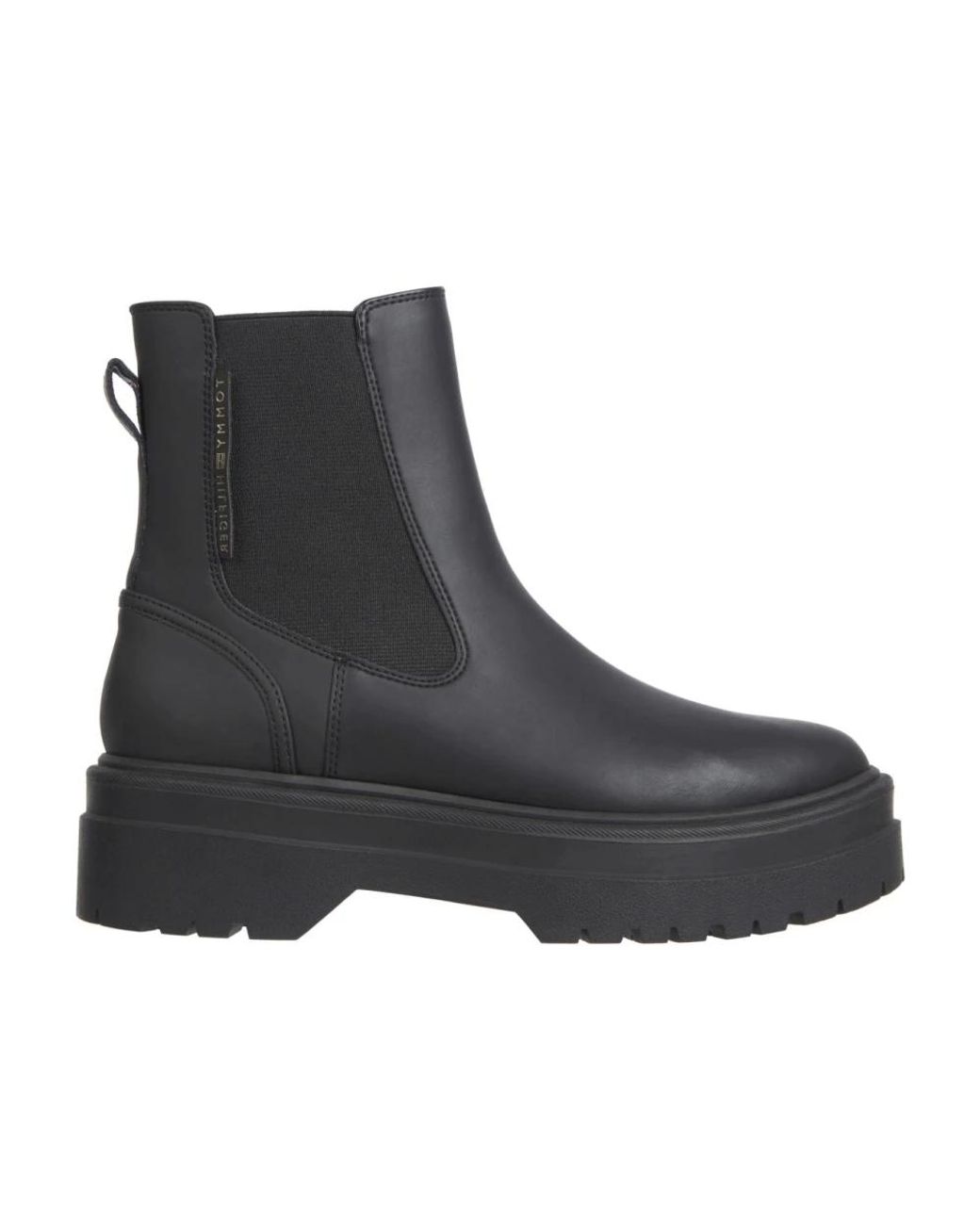 Tommy Hilfiger Black Chelsea Boots