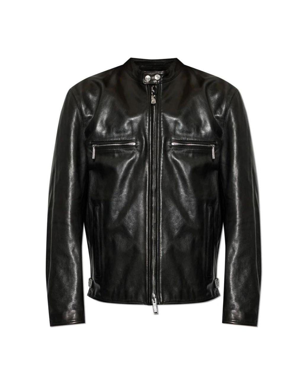 DSquared² Lederjacke Mit Nieten in Black für Herren