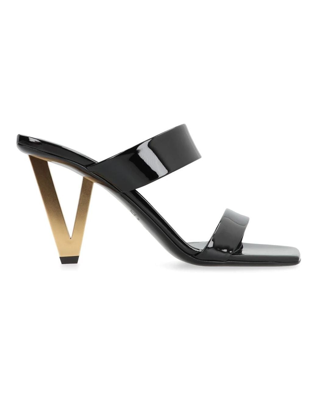 Versace Black Heeled Mules