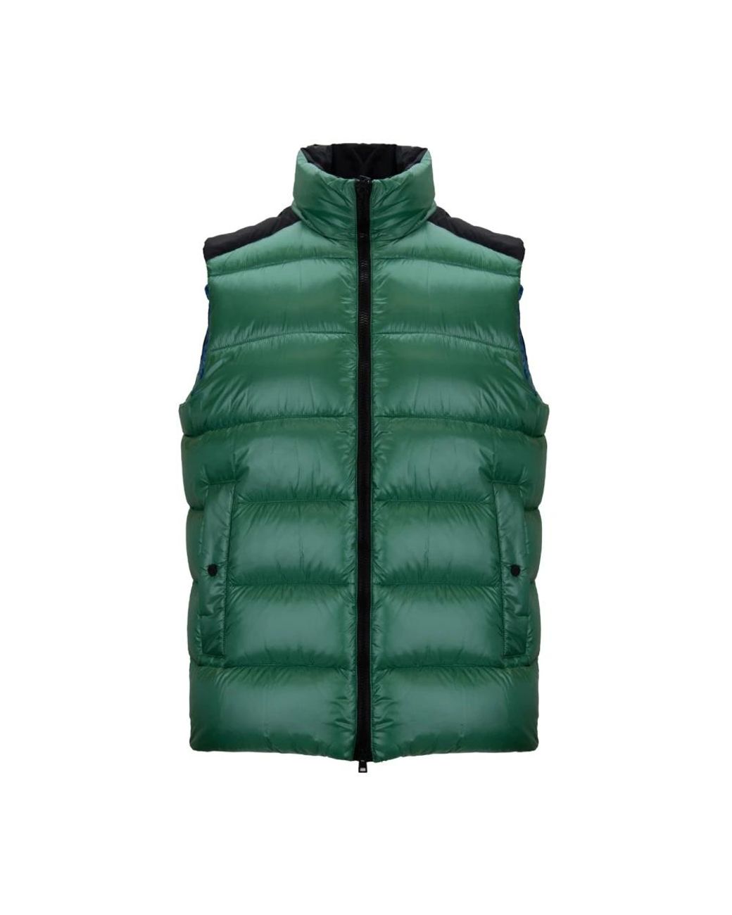 Herno Jassen ,Groen ,Polyester Gewatteerde Vest Met Rits in het Green voor heren