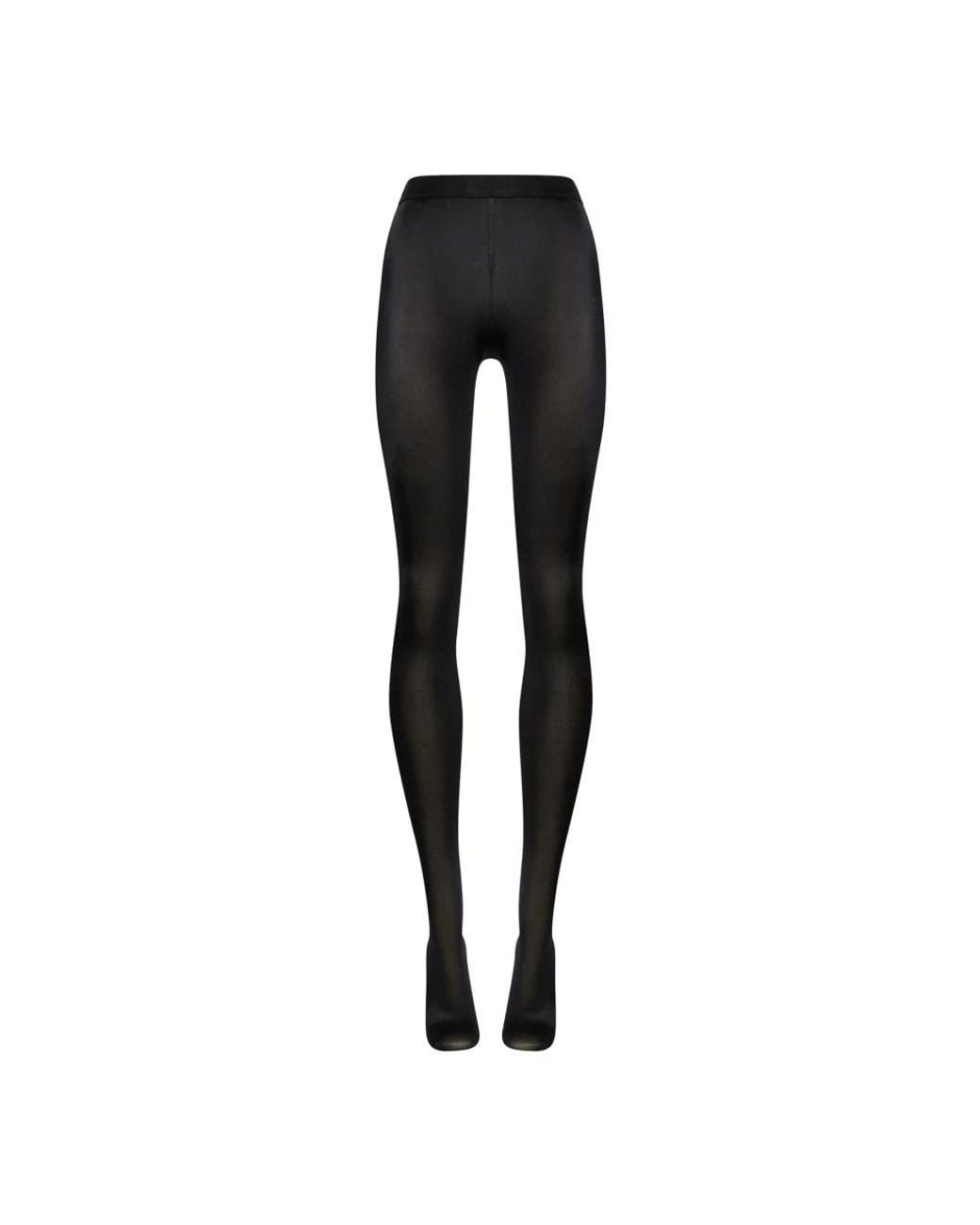 Wolford Black Satin De Luxe Tights