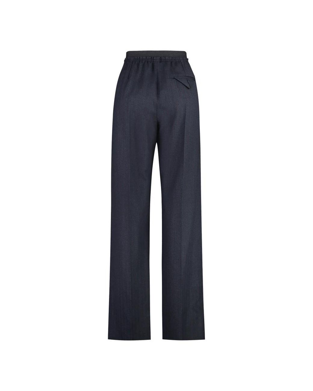 Bottega Veneta Blue Straight Trousers