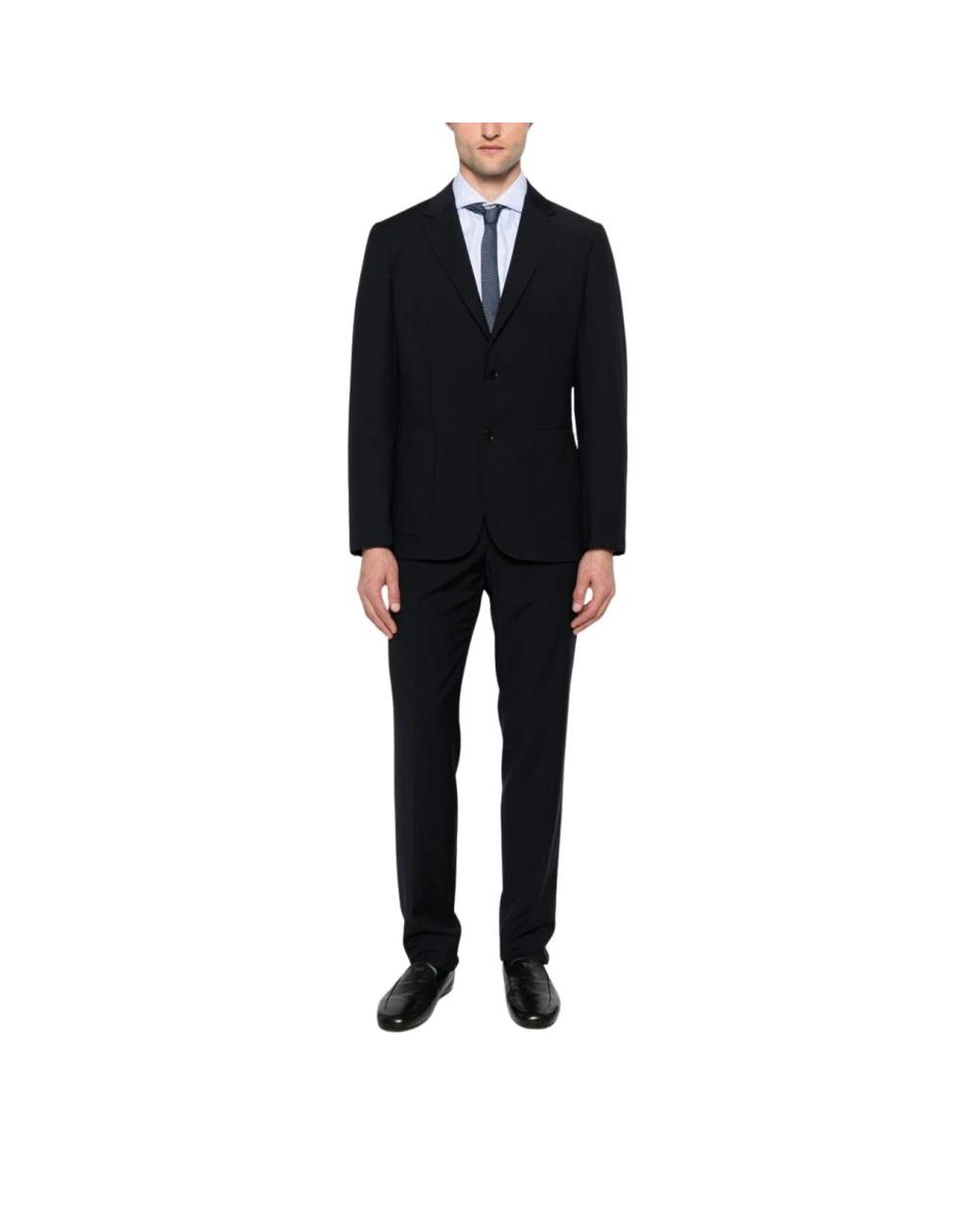 Zegna Black Single Breasted Suits for men