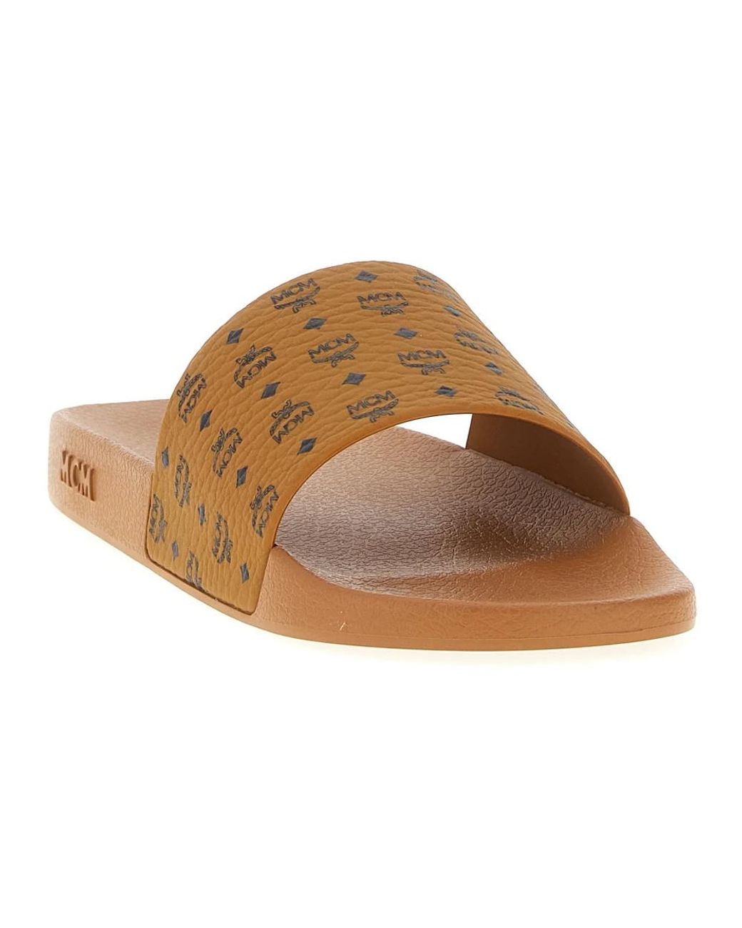 MCM Brown Sliders for men