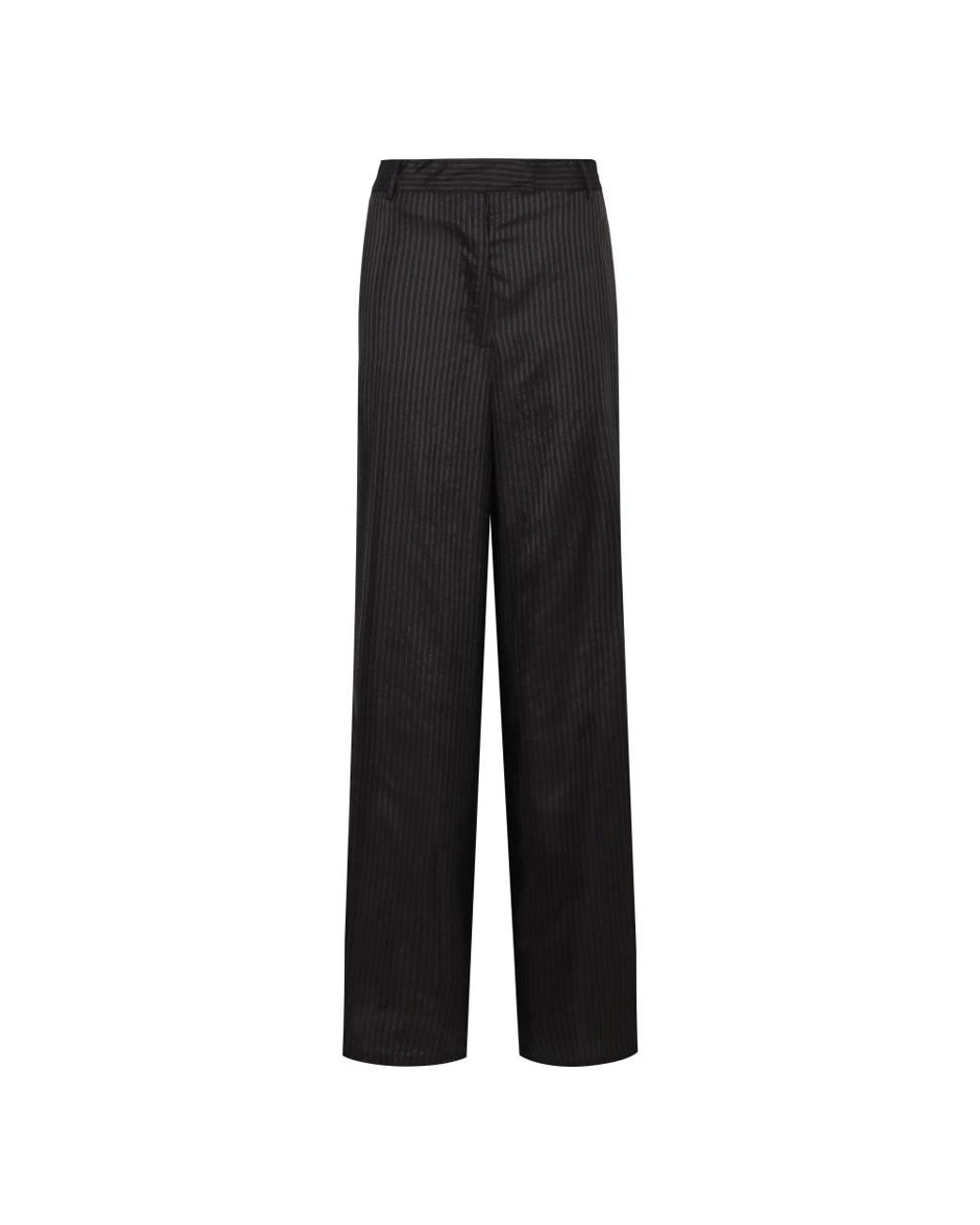 Dries Van Noten Black Wide Trousers