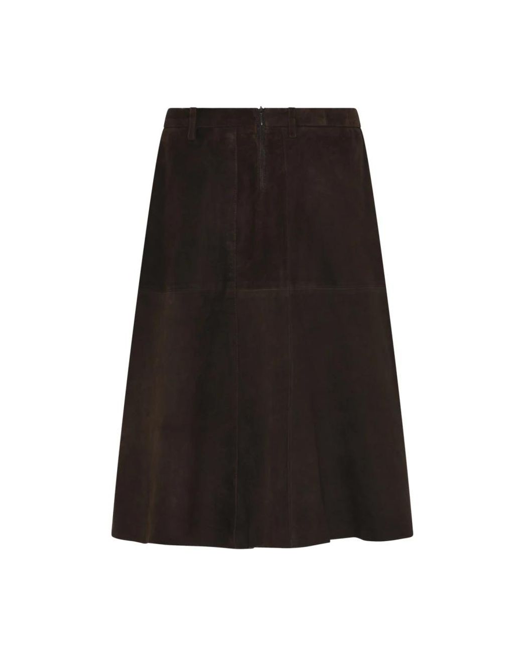 Leather Skirts Bruuns Bazaar de color Black