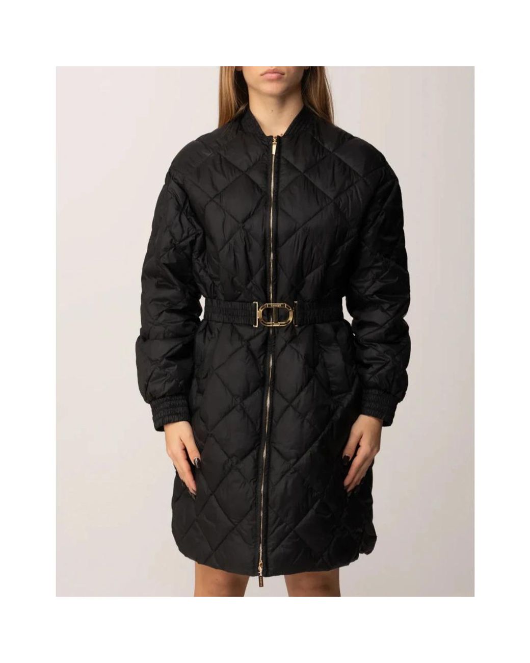 Twinset Black Belted Coats